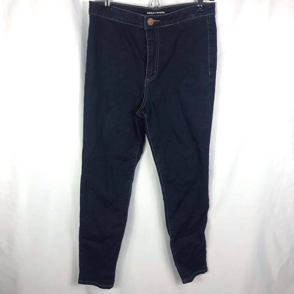 Ashley Mason High Rise Skinny Jeans, Dark Wash